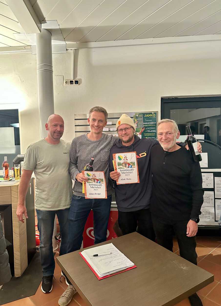 Die Tennis-Watt-Champions 2025: Christoph Wallner und Markus Möschl